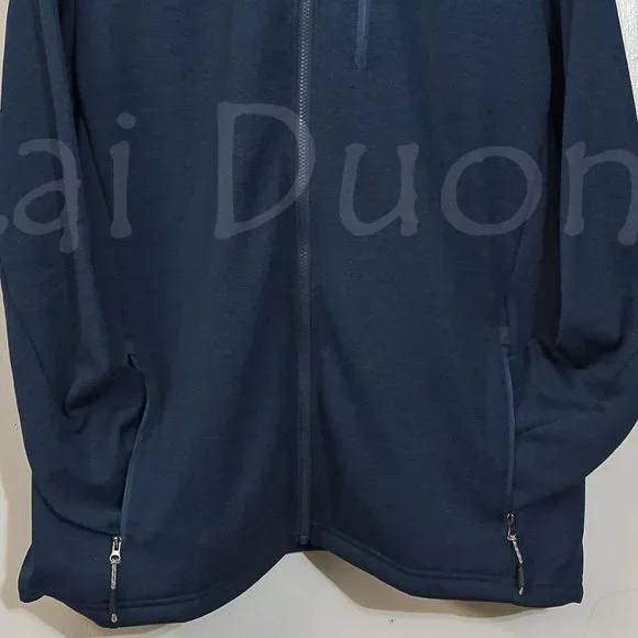 Orvis men bonded mesh full-zip Jacket BLUE - Picture 5 of 12